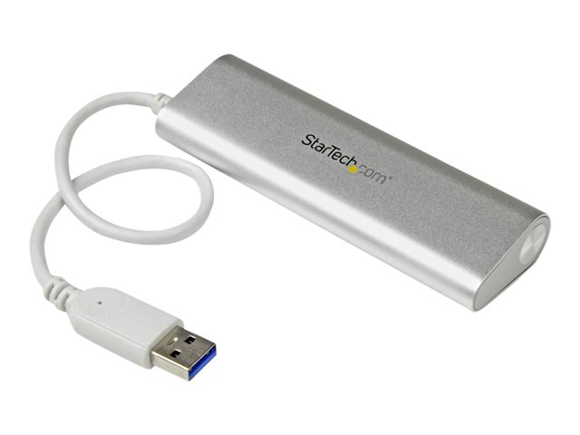 StarTech Hub USB 3.0 de 4 Puertos Tipo A, Concentrador Portátil con Cable Integrado y Diseño en Aluminio para Ampliar Conectividad en Portátiles StarTech Hub USB 3.0 de 4 Puertos Tipo A, Concentrador Portátil con Cable Integrado y Diseño en Aluminio para Ampliar Conectividad en Portátiles