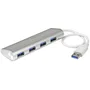 StarTech.com Hub USB 3.2 Gen 1 de 4 Puertos Tipo-A, ST43004UA, Plata y Blanco