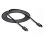 StarTech Cable Thunderbolt 3 de 2m, 20Gbps, USB-C, Negro