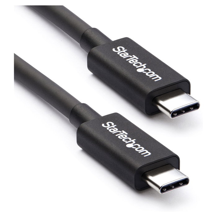 StarTech Cable Thunderbolt 3 de 2m, 20Gbps, USB-C, Negro
