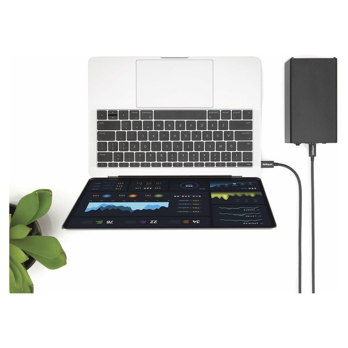 StarTech Cable Thunderbolt 3 de 2m, 20Gbps, USB-C, Negro