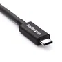 StarTech Cable Thunderbolt 3 USB-C de 2m, 20Gbps, Negro