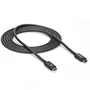 StarTech Cable Thunderbolt 3 USB-C de 2m, 20Gbps, Negro