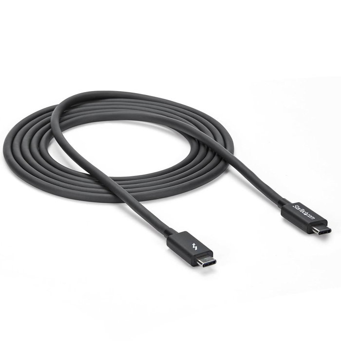 StarTech.com Cable Thunderbolt 3 USB-C TBLT3MM2M 2 m 20 Gbps 4K 60Hz Power Delivery 100 W