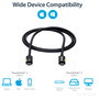 StarTech.com Cable Thunderbolt 3 de 1m, 20Gbps, Negro
