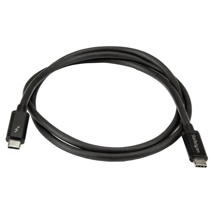 StarTech.com Cable Thunderbolt 3 de 1m, 20Gbps, Negro