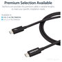 StarTech.com Cable Thunderbolt 3 de 1m, 20Gbps, Negro