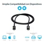 StarTech Cable Thunderbolt 3 de 1m, 20Gbps, USB-C, Negro