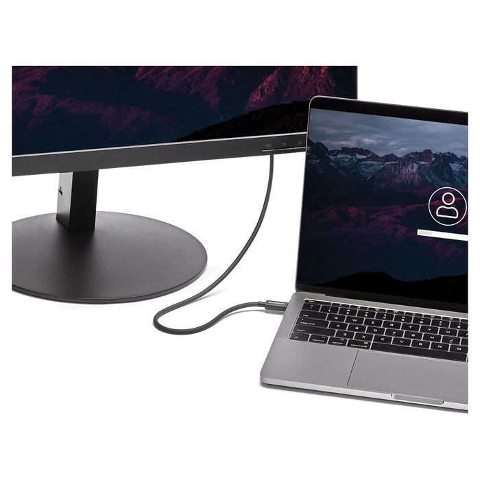 StarTech Cable Thunderbolt 3 USB-C de 0,5 m, 40 Gbps, Negro