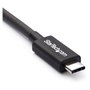 StarTech Cable Thunderbolt 3 USB-C de 0,5 m, 40 Gbps, Negro