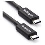 StarTech Cable Thunderbolt 3 USB-C de 0,5 m, 40 Gbps, Negro