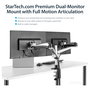 Startech Soporte de Monitor con Brazos Móviles para Dos Pantallas