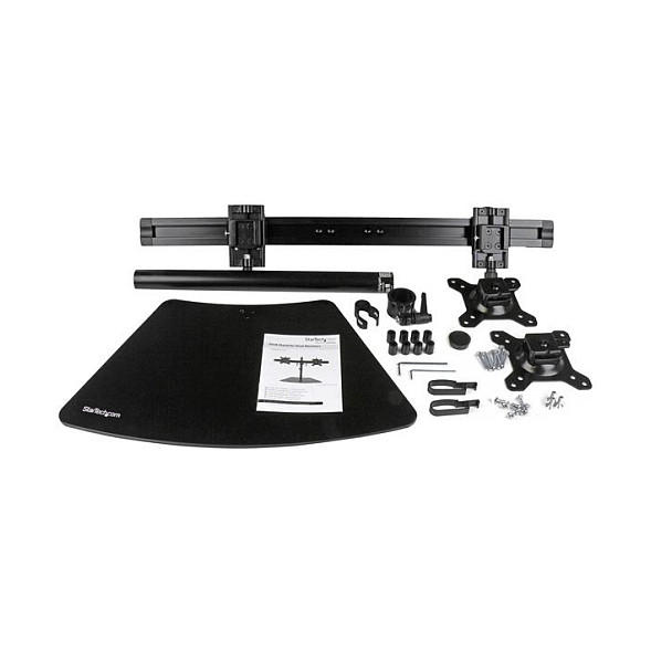 StarTech.com Soporte para Dos Monitores de hasta 24 pulgadas, 8 kg, Negro