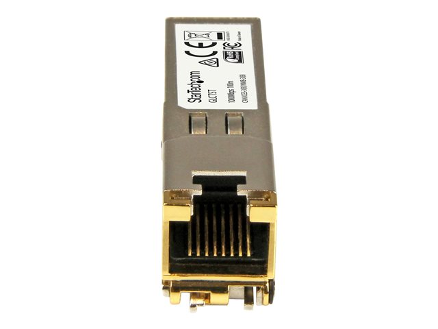 StarTech.com Módulo Transceptor SFP compatible con Cisco GLC-T, 1000BASE-T, SFP a RJ45 StarTech.com Módulo Transceptor SFP compatible con Cisco GLC-T, 1000BASE-T, SFP a RJ45