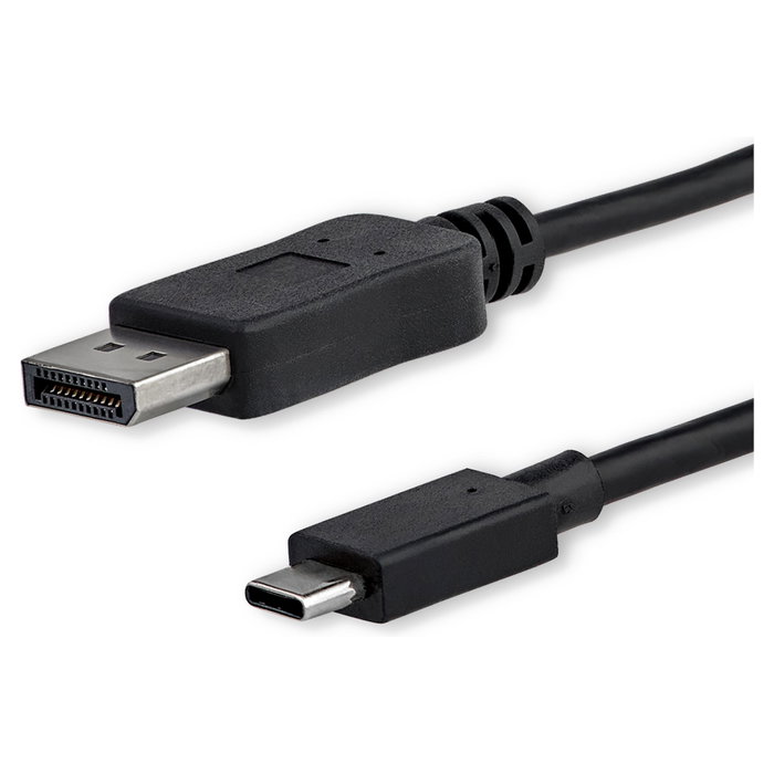 StarTech Adaptador de Cable USB-C a DisplayPort 1m (3 pies) - 4K 60 Hz, DisplayPort 1.2, HBR2, Thunderbolt 3, Plug and Play, Negro - 3840 x 2160 Pixeles StarTech Adaptador de Cable USB-C a DisplayPort 1m (3 pies) - 4K 60 Hz, DisplayPort 1.2, HBR2, Thunderbolt 3, Plug and Play, Negro - 3840 x 2160 Pixeles
