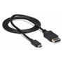 StarTech Adaptador de Cable USB-C a DisplayPort 1m (3 pies) - 4K 60 Hz, DisplayPort 1.2, HBR2, Thunderbolt 3, Plug and Play, Negro - 3840 x 2160 Pixeles