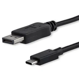 StarTech.com Cable USB C a DisplayPort 1.8m 4K 60Hz HBR2 Convertidor USB Tipo C a DP Compatible Thunderbolt 3 Negro