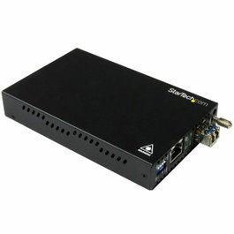 StarTech Convertidor de medios Gigabit Ethernet de cobre a fibra óptica SM LC 10 km
