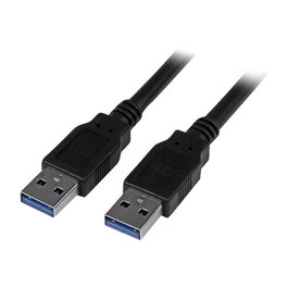 StarTech Cable USB 3.0 Tipo A Macho a Macho 3 Metros 5 Gbps Alta Velocidad Transferencia Datos Negro - Compatible USB 3.1 Gen 1