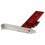 StarTech.com PCIe a M.2 NVMe Adapter Card - Tarjeta de Expansión PCIe 3.0 x4 para SSD M.2 (NGFF, M-Key) Full-Height/Low-Profile, AHCI, Plug and Play, Rojo