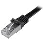StarTech Cable de Red Cat6 SF/UTP (S-FTP) RJ45 Gigabit Ethernet 3m Negro - Patch Cable Snagless, N6SPAT3MBK
