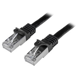 StarTech Cable de Red Cat6 SF/UTP (S-FTP) RJ45 Gigabit Ethernet 3m Negro - Patch Cable Snagless, N6SPAT3MBK