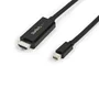 StarTech Cable Adaptador MDP2HDMM3MB, Mini DisplayPort a HDMI 3m, 4K 30Hz, Hasta 4096x2160, Thunderbolt, para Surface Pro, MacBook, Negro