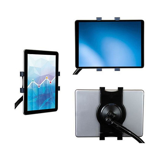 StarTech.com Soporte Cuello de Cisne para Tablet - Brazo Ajustable Tablet/UMPC 7-11 Pulgadas, Montaje Abrazadera, Negro, TAA, REACH, CE