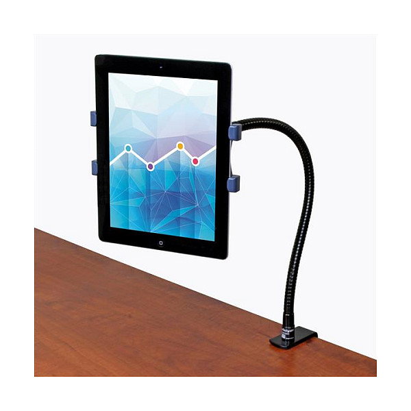 StarTech.com Soporte Cuello de Cisne para Tablet - Brazo Ajustable Tablet/UMPC 7-11 Pulgadas, Montaje Abrazadera, Negro, TAA, REACH, CE