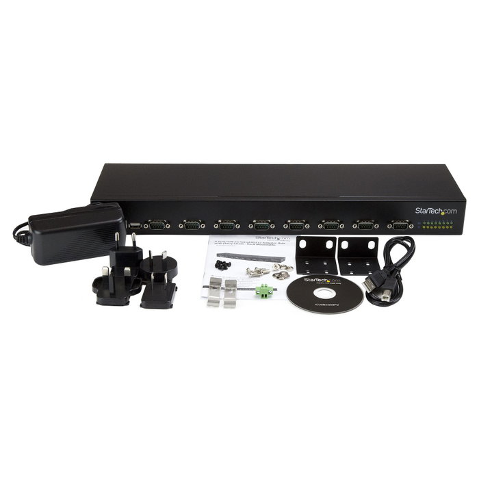 StarTech Hub Concentrador USB de 8 Puertos Serie RS232 Negro StarTech Hub Concentrador USB de 8 Puertos Serie RS232 Negro