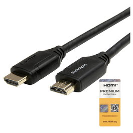 StarTech.com Cable HDMI Premium Alta Velocidad con Ethernet HDMI 2.0 - 1 m - 4K a 60Hz HDR10 - ARC - HDCP 2.2 - Para TV UHD y Monitores