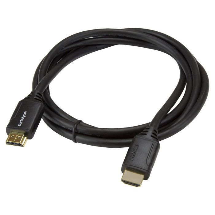 StarTech Cable HDMI 2.0 Premium Certificado 2m con Ethernet, 4K 60Hz HDR10, Ultra HD, Audio ARC, HDCP 2.2, 30AWG, 6ft, Negro StarTech Cable HDMI 2.0 Premium Certificado 2m con Ethernet, 4K 60Hz HDR10, Ultra HD, Audio ARC, HDCP 2.2, 30AWG, 6ft, Negro