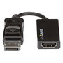Adaptador DisplayPort a HDMI Startech DP2HD4K60S Negro