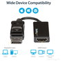 Adaptador DisplayPort a HDMI Startech DP2HD4K60S Negro