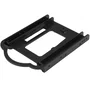 StarTech Soporte de Montaje BRACKET125PT para Unidad SSD/HDD 2.5" en Bahía 3.5" - Instalación Sin Herramientas, Compatible con SATA, SAS, IDE - Color Negro