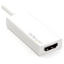 StarTech.com USB-C a HDMI Adapter Adaptador de USB Tipo C a HDMI 4K Ultra HD a 60Hz 3840 x 2160px 0.093m Cable Blanco