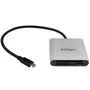 StarTech.com Lector de tarjetas USB-C FCREADU3C Negro y Plata