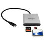 StarTech.com Lector de tarjetas USB-C FCREADU3C Negro y Plata