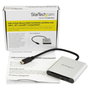 StarTech.com Lector de tarjetas USB-C FCREADU3C Negro y Plata