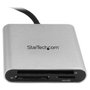 StarTech.com Lector de tarjetas USB-C FCREADU3C Negro y Plata
