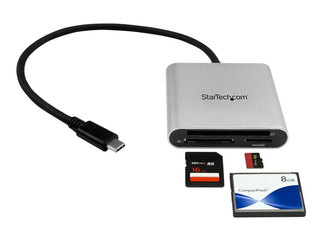 StarTech Lector Grabador de Tarjetas de Memoria USB 3.0 con USB-C para SD, Micro SD, CompactFlash, MMC
