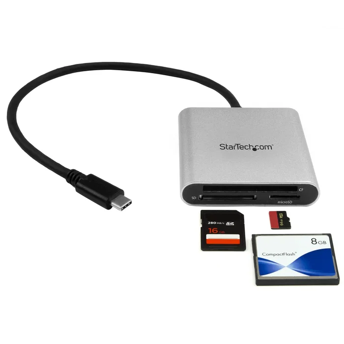 StarTech Lector y Grabador de Tarjetas SD, MicroSD y CompactFlash USB-C