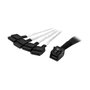 StarTech Cable Interno Mini SAS SFF-8643 a 4x SATA 1m - Negro/Plata, Macho/Macho