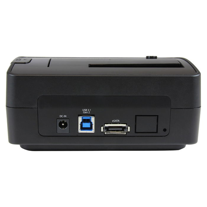 StarTech Docking Station USB 3.1/eSATA para Discos Duros y SSDs de 2.5/3.5", USB-C y USB-A, 10 Gbps, Bahía Carga Superior, 6 TB Máx - Negro