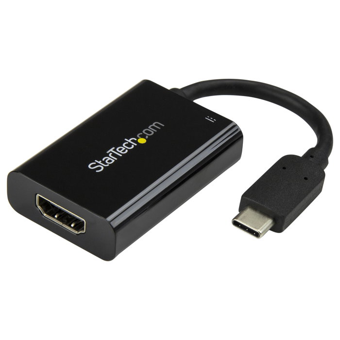 StarTech CDP2HDUCP Adaptador USB-C a HDMI 4K 60Hz con Power Delivery 60W Negro StarTech CDP2HDUCP Adaptador USB-C a HDMI 4K 60Hz con Power Delivery 60W Negro