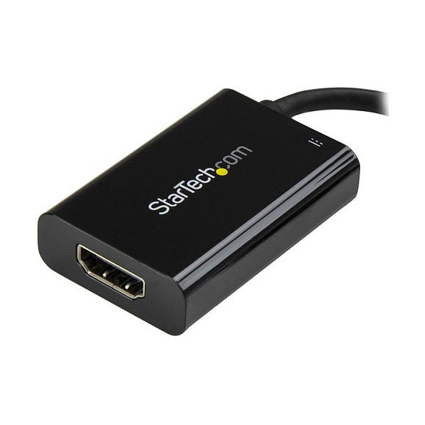 StarTech CDP2HDUCP Adaptador USB-C a HDMI 4K 60Hz con Power Delivery 60W Negro StarTech CDP2HDUCP Adaptador USB-C a HDMI 4K 60Hz con Power Delivery 60W Negro
