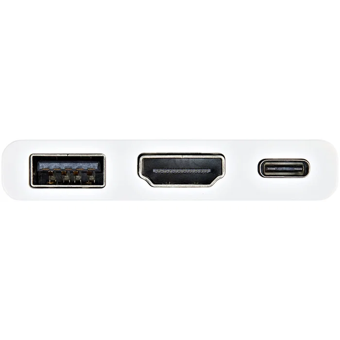 Startech CDP2HDUACPW Adaptador USB-C Multipuerto con HDMI 4K 60W PD y USB 3.0, Blanco - Base para Portátil, Compatible con Thunderbolt 3 y MacBook