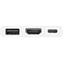 Startech CDP2HDUACPW Adaptador USB-C Multipuerto con HDMI 4K 60W PD y USB 3.0, Blanco - Base para Portátil, Compatible con Thunderbolt 3 y MacBook