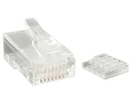 StarTech.com CRJ45C6STR50 - Conector RJ-45 Cat6 Transparente para cableado de red, 50 piezas con contactos chapados en oro
