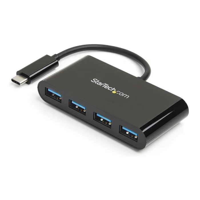 Startechcom Hub USB-C a 4 Puertos USB 3.0 SuperSpeed 5 Gbps Plug and Play para Portátiles y Tablets Startechcom Hub USB-C a 4 Puertos USB 3.0 SuperSpeed 5 Gbps Plug and Play para Portátiles y Tablets